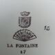 Coupelle Digoin Sarreguemines décor La Fontaine