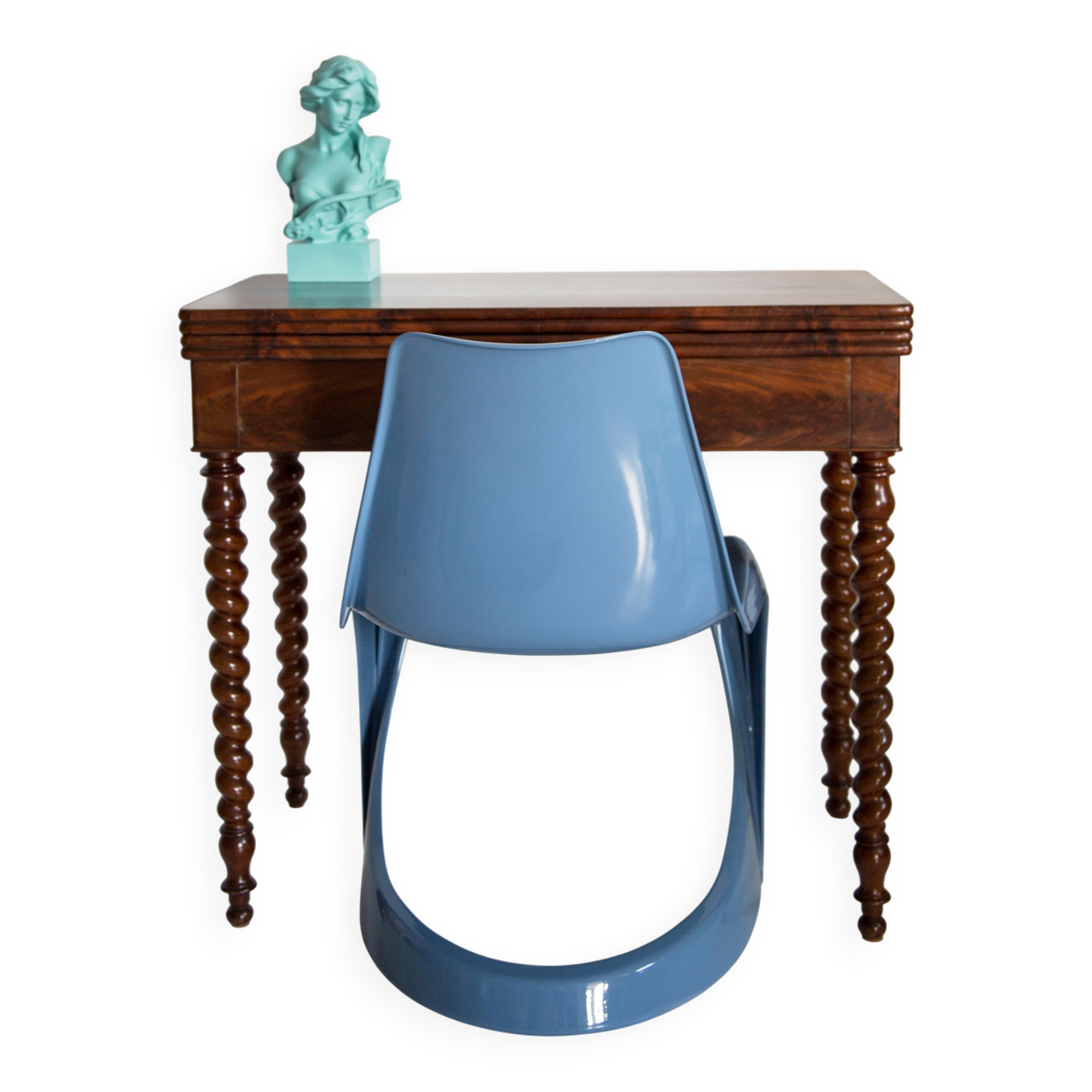 Chaise Mid Century Bleu Cado, Steen Østergaard, Europe, 1960s