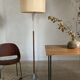 Lampadaire scandinave palissandre pied tulipe vintage