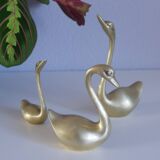 Swans or ducks brass