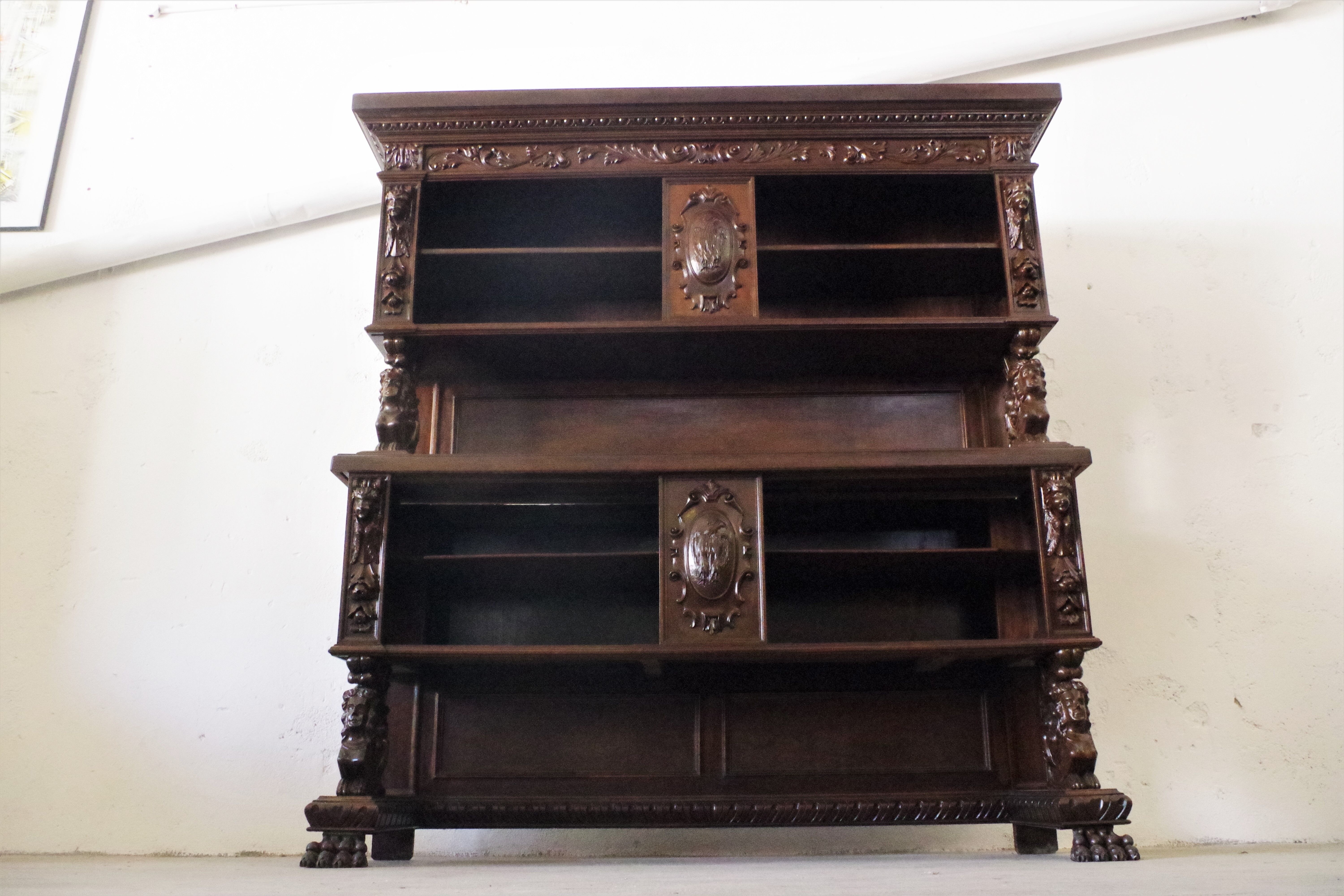 Notary shelf furniture, 1920s, set of 2