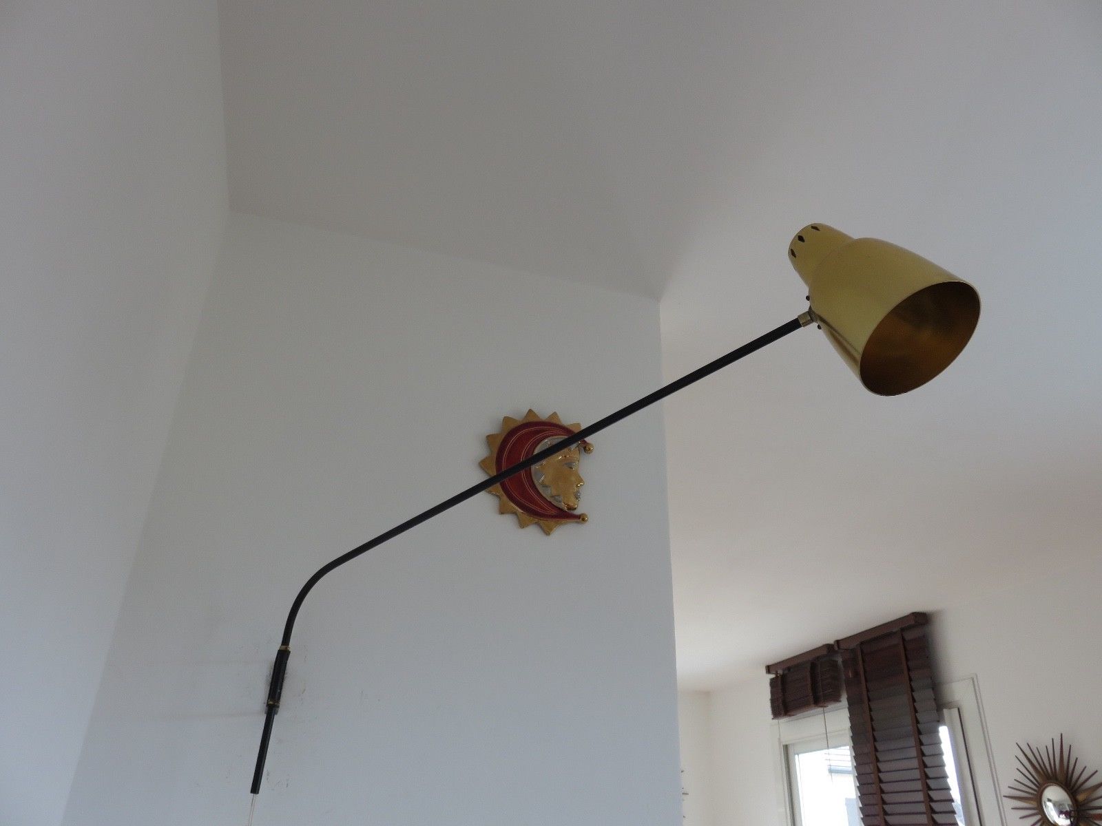 Articulated wall lamp 50s 60s