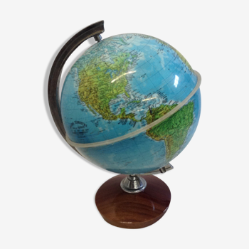 Globe terrestre années 70