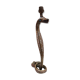 Bronze and silver snake lamp