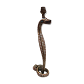 Bronze and silver snake lamp