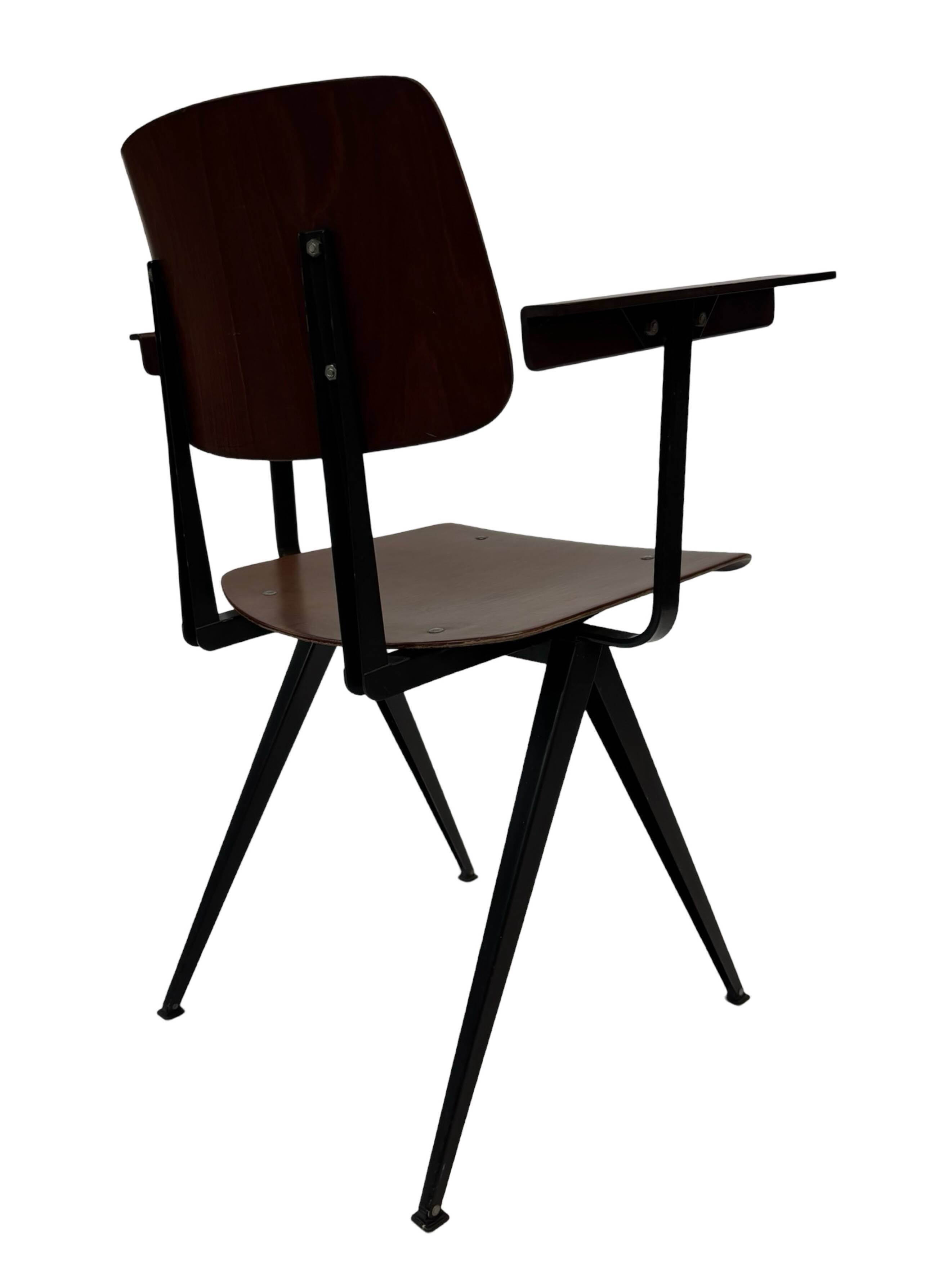 Vintage Galvanitas S16 chair with armrests, 1960 Netherlands Design