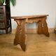 Country bench in solid oak, mid-20th century