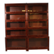paire de bibliothèques dit stacking bookcase en acajou