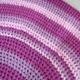 Tapis contemporain ora tressé en coton (73cm), édition unique