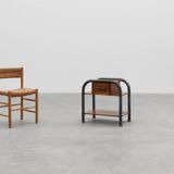 Table d'appoint ou table de chevet industrielle, Belgique vers 1910