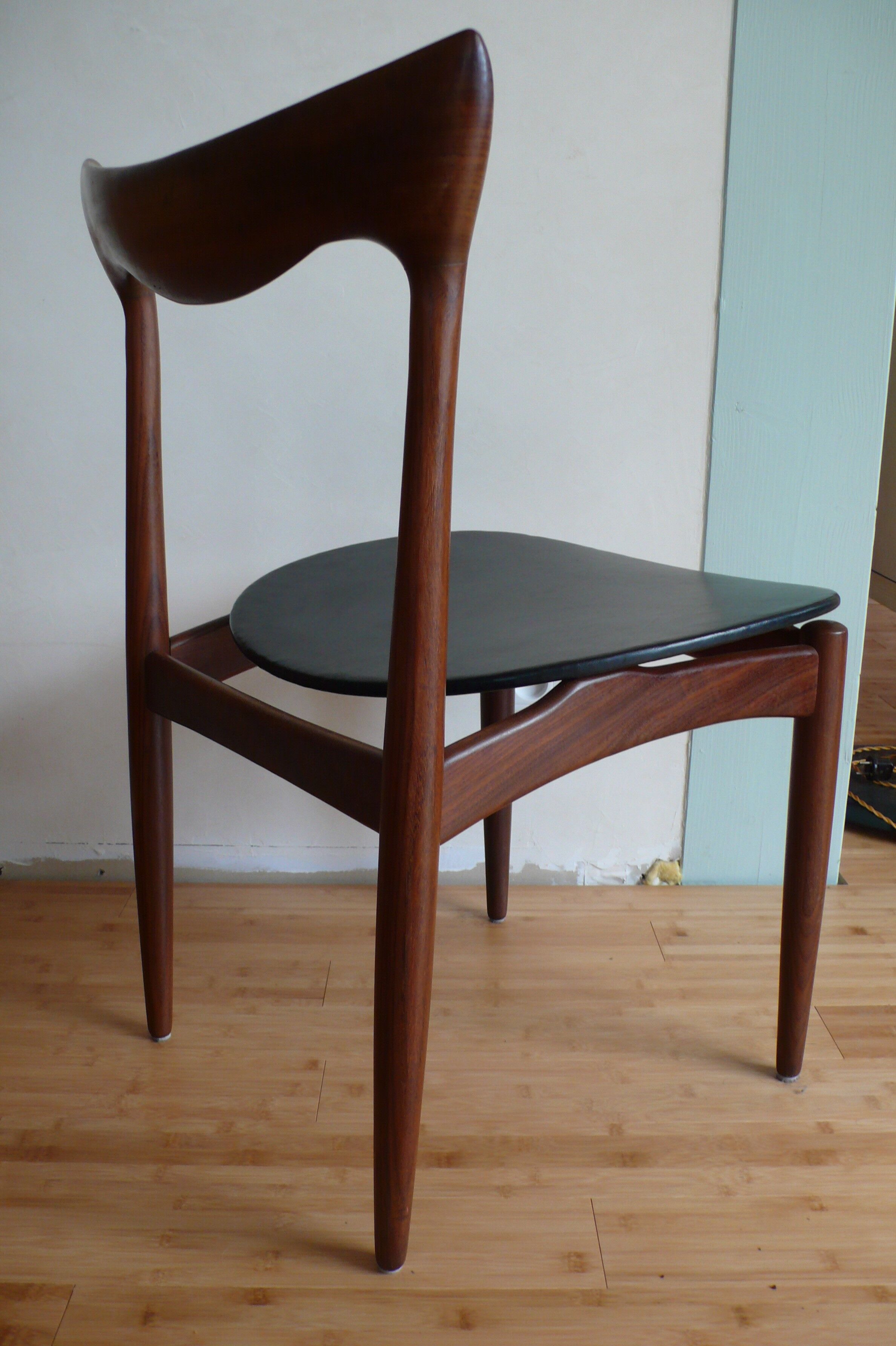 Pair of chairs scandinavian Henry Walter Klein for Bramin