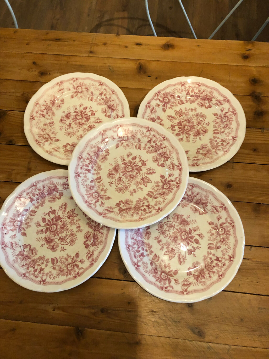 Lot 5 English plates