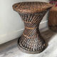 Tabouret tam tam rotin
