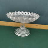 Coupelle bonbonnière verre moulé pressé