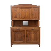 Vaisselier vintage en noyer,