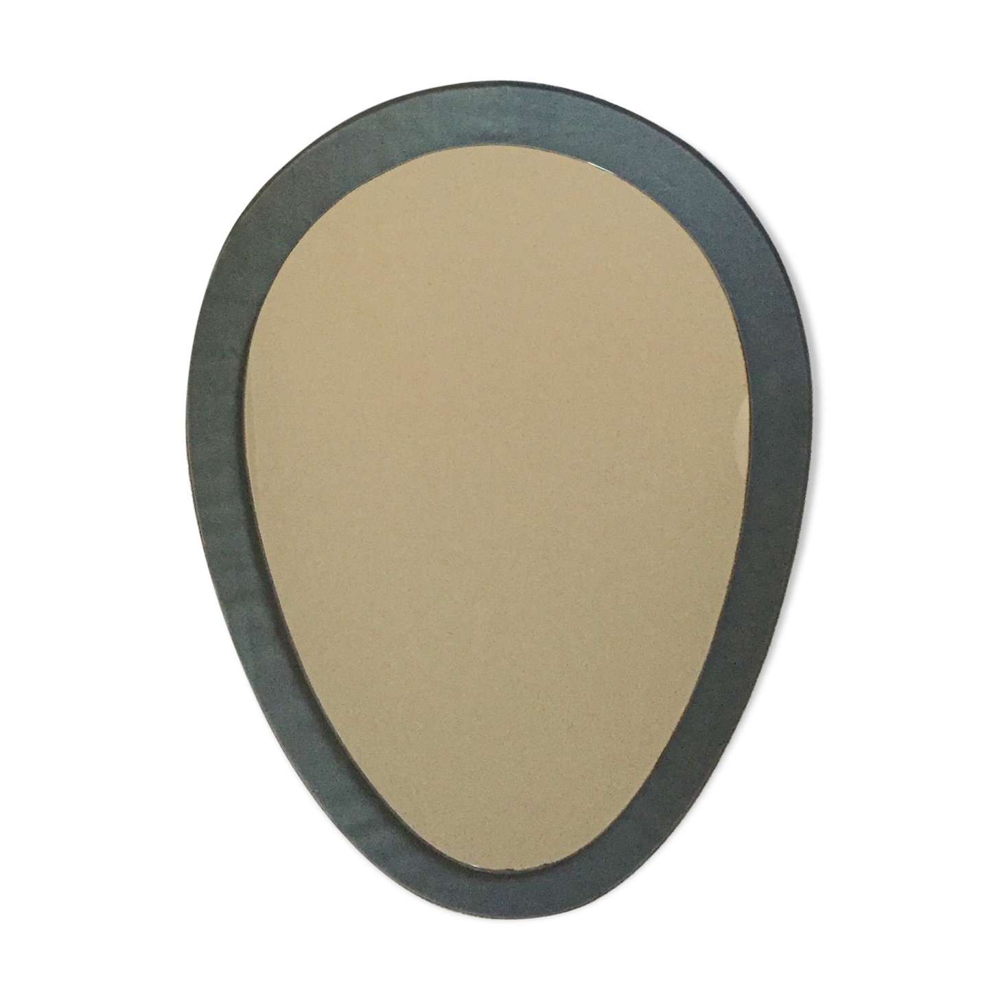 Double egg-shaped mirror, Italian design, 1960s / 1970s