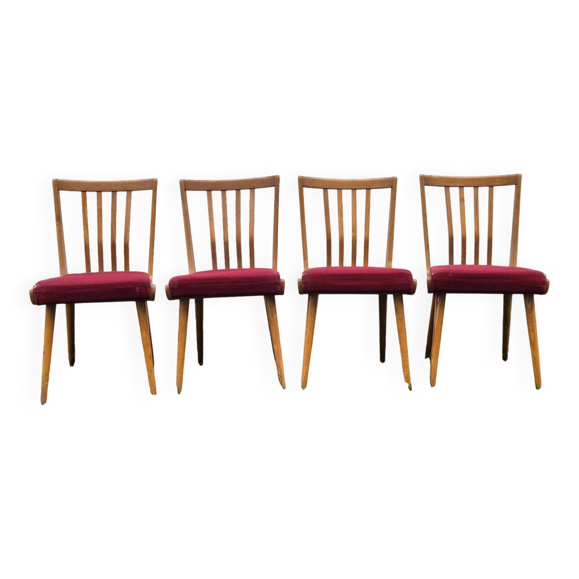 Set of 4 Vintage Czech Chairs 1960s