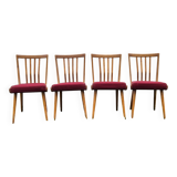 Set 4 Chaises Vintage tchèque 1960s