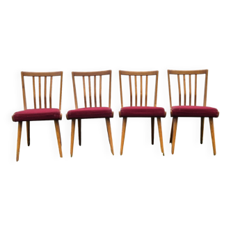 Set 4 Chaises Vintage tchèque 1960s
