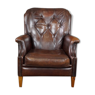 Fauteuil en cuir de mouton