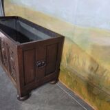 Jardinière en chêne et zinc