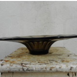 Plat en verre fumé