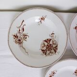 3 deep plates from Sarreguemines, Danish model 210427.