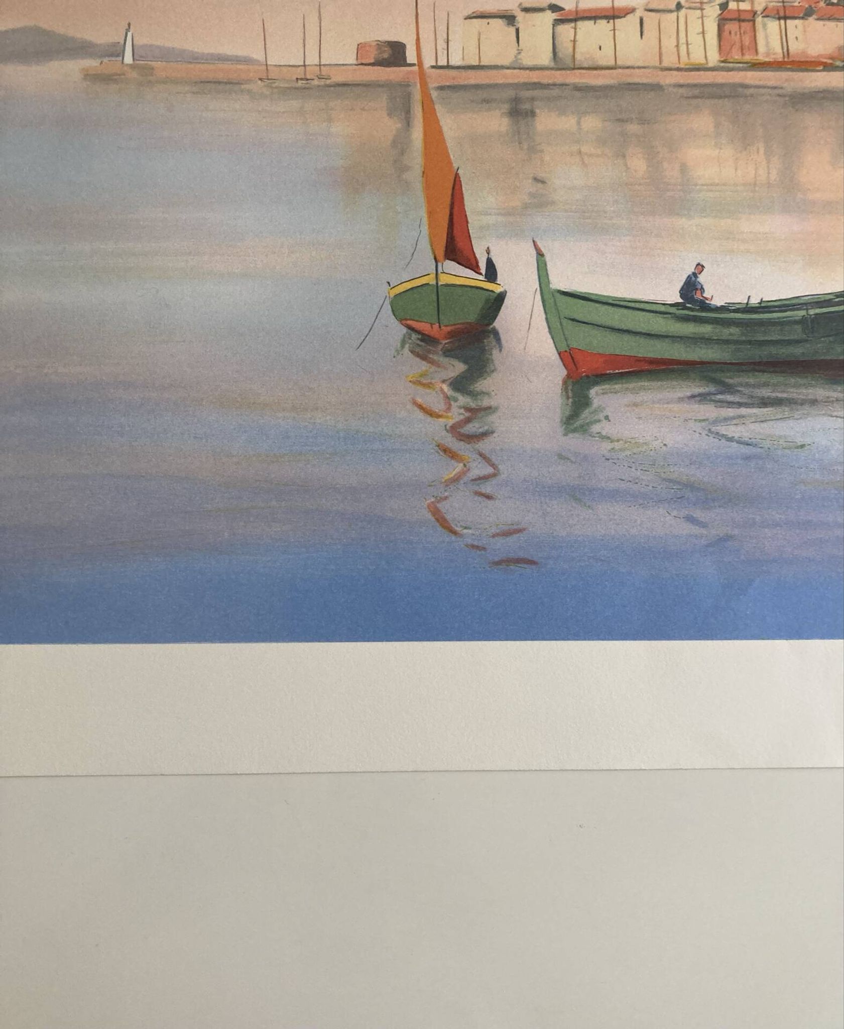 Signed lithograph by the Provençal French artist Victor Zarou.