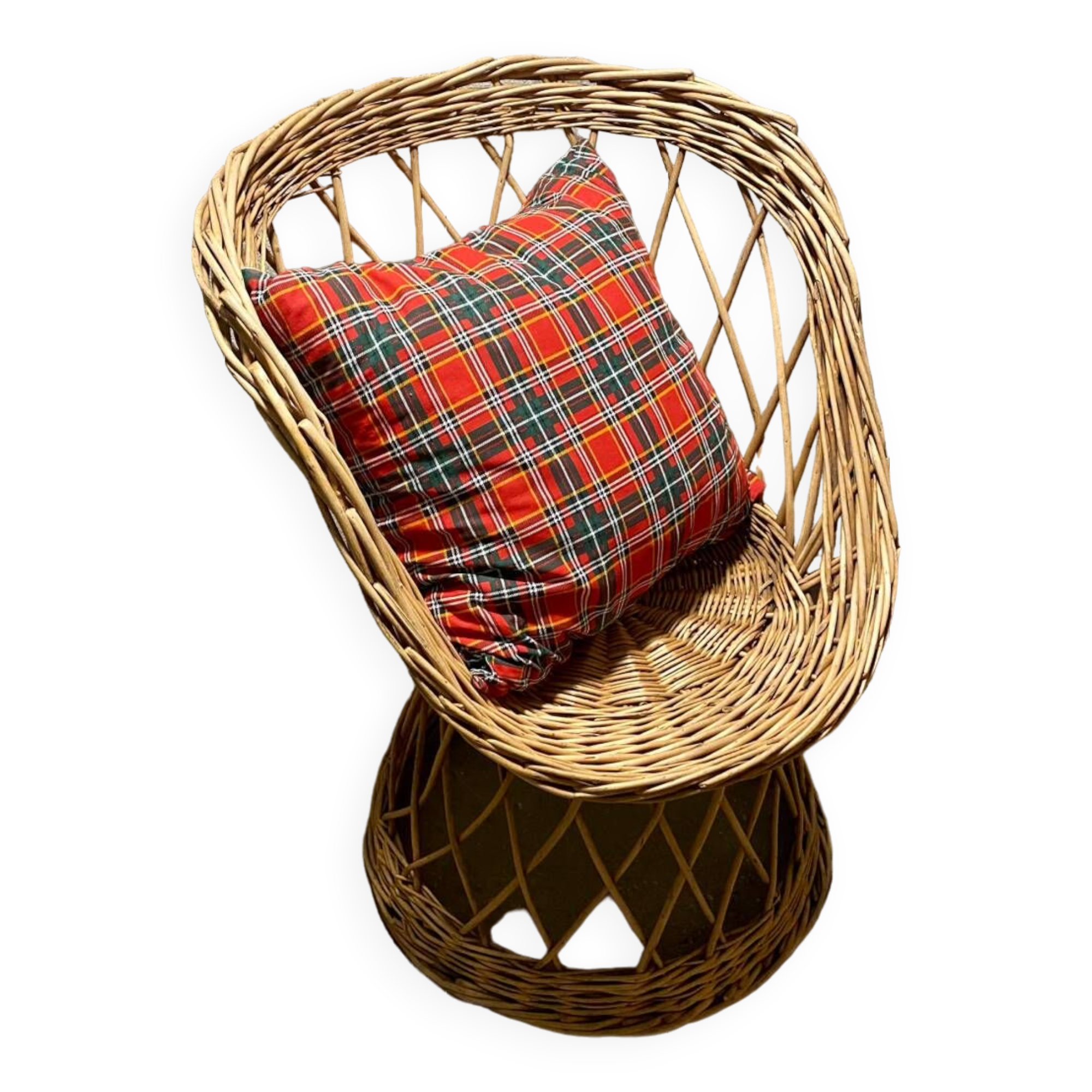 Vintage rattan armchair