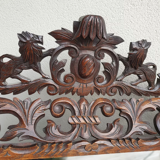 Old wood mirror carved 112x88cm