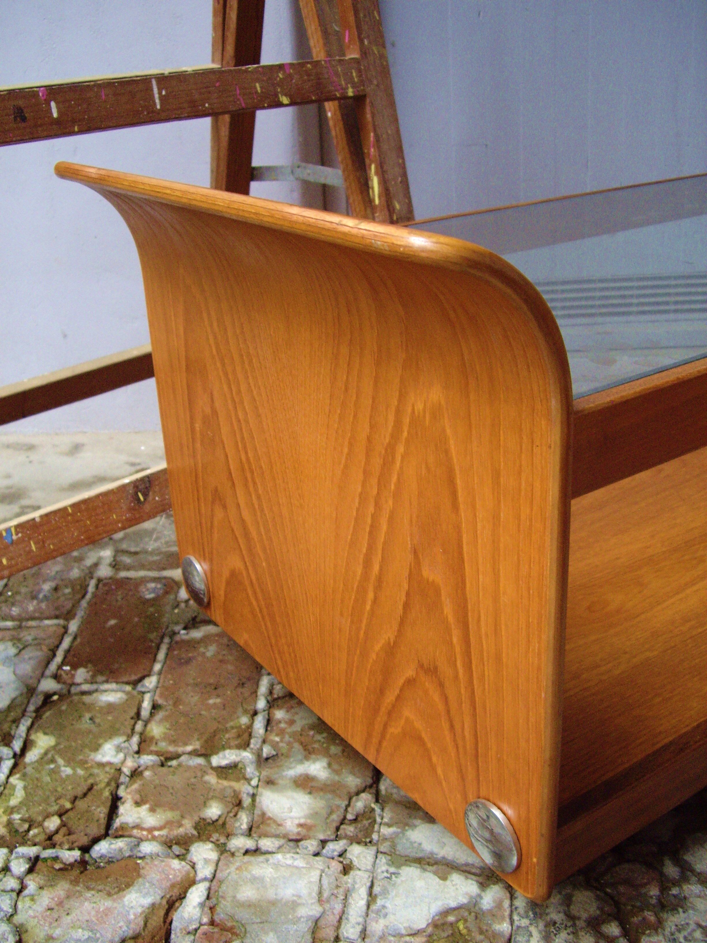 The 1970s teak coffee table