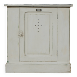 Antique small workshop/trade cabinet - Fir wood sideboard with zinc top