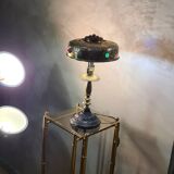 1920 Parisian lamp Leleu style brass shade 40x22 very good condition