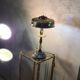 1920 Parisian lamp Leleu style brass shade 40x22 very good condition