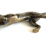 Vintage solid brass decorative dog
