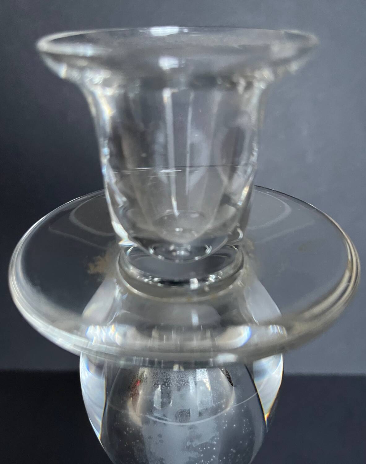 Crystal candlestick from Saint Louis