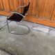 Set of 2 black chrome Bauhaus chairs in tubular steel - Italian design from the 1970s.