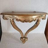Golden wall console