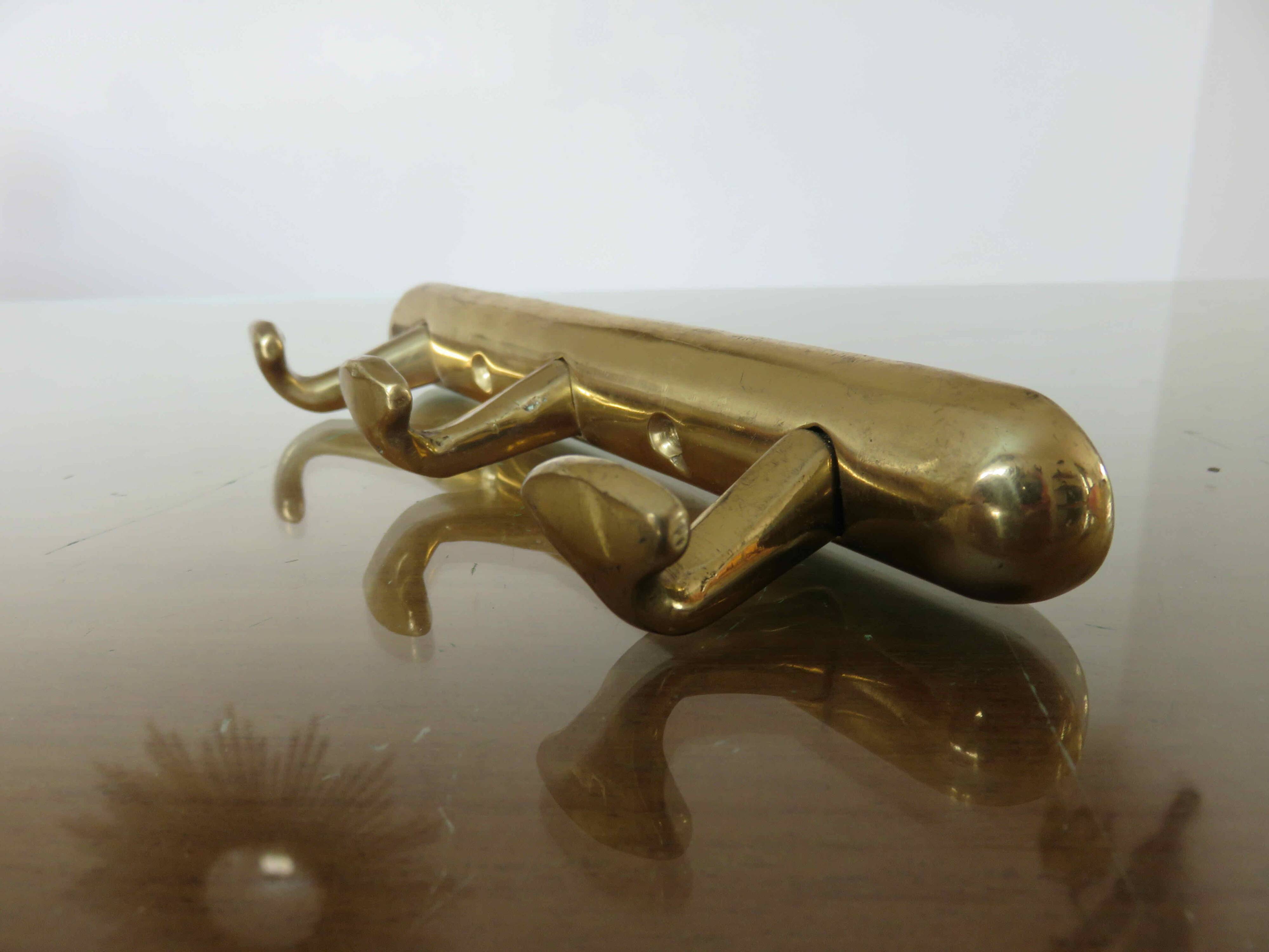 Brass tea towel holder