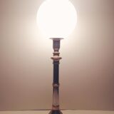 Opaline brass lamp