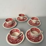 5 coffee cups and their Rusticana subcup