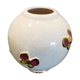 Vase boule "papillons" signé Longwy
