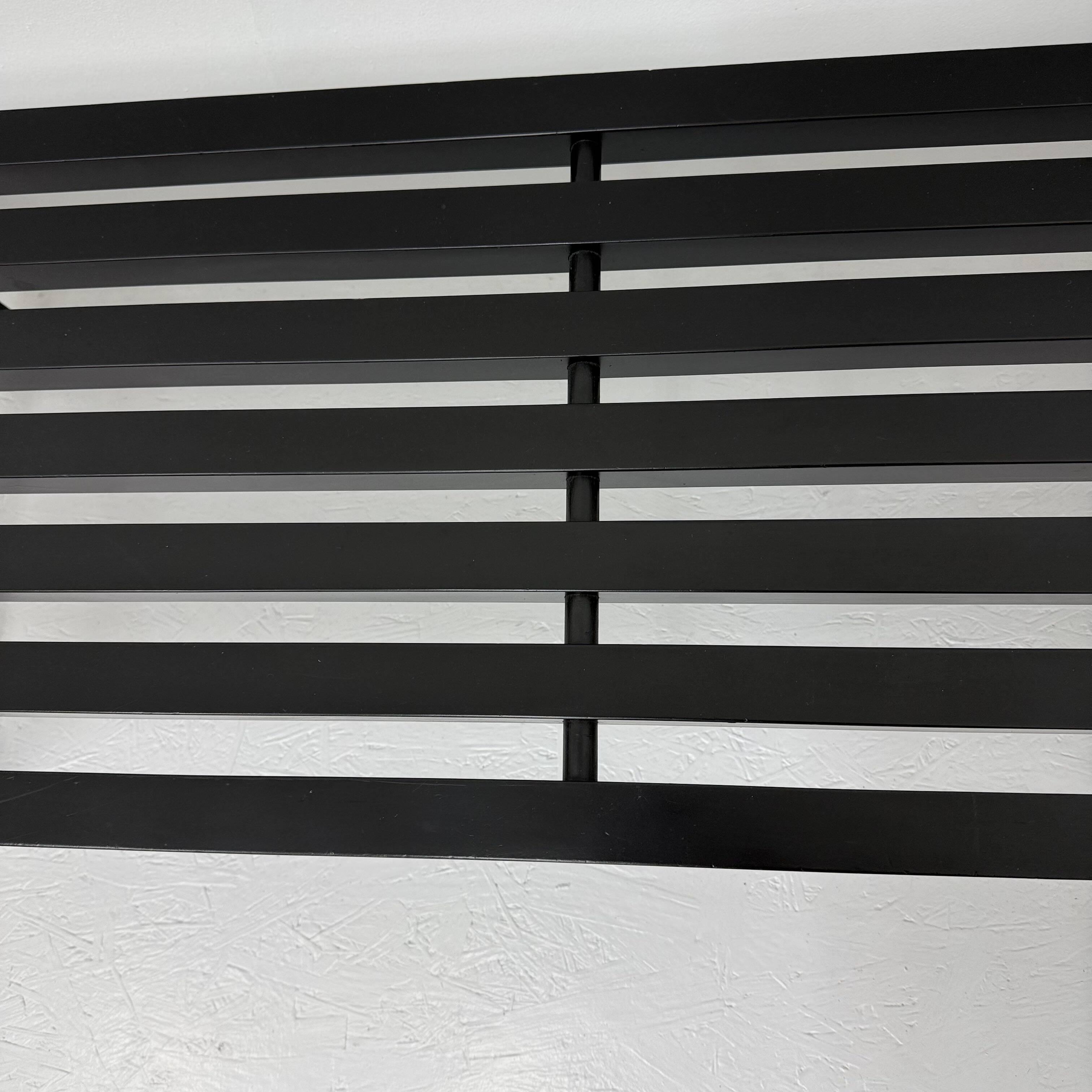 Mid-century slatted wooden bench Martin Visser style , 1970’s