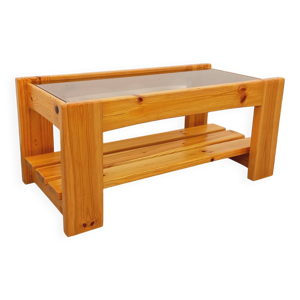 Table basse vintage en - pin