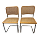 Pair of Cesca chairs by Marcel Breuer b32 Made in Italy
