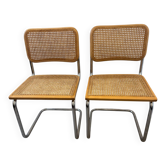 Pair of Cesca chairs by Marcel Breuer b32 Made in Italy