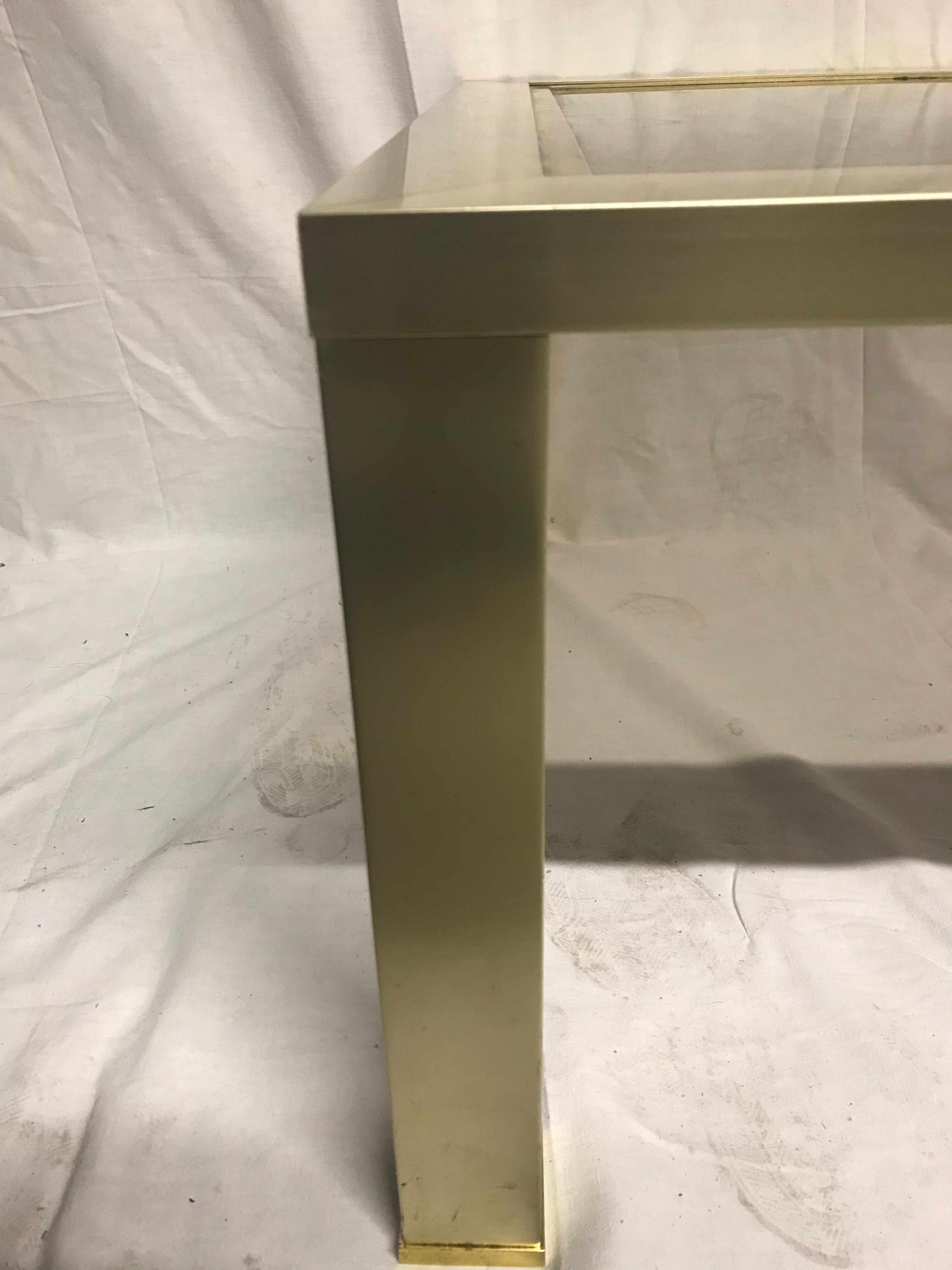 Table low brass brushed 1970