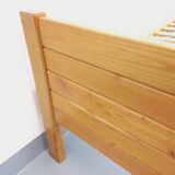 Vintage Mountain Design Les Arcs bed in ash wood from the 60s 70s