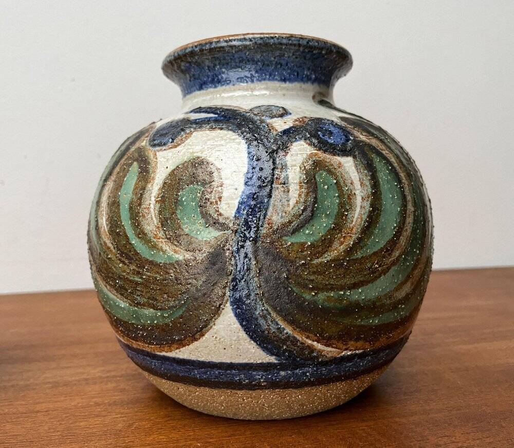 Cactus series round vases in ceramic from the mid-century modern Danish studio Søholm, 1960s, set of 2.