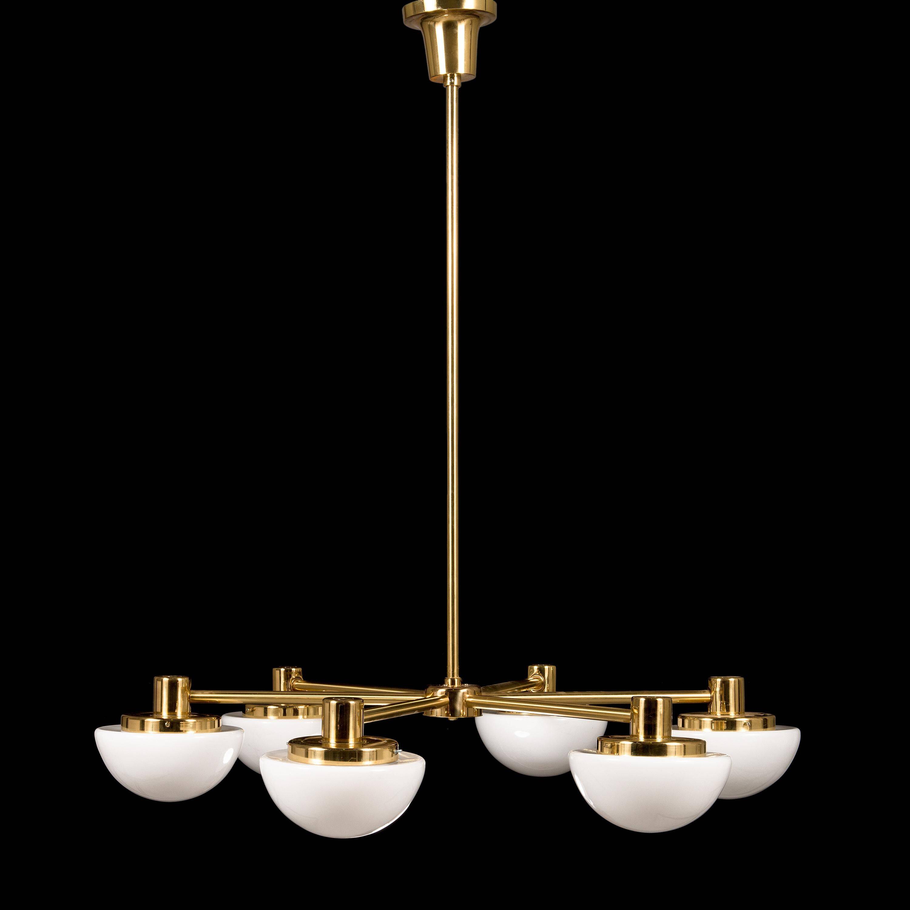 Chandelier Klaus Michalik Model Bau for Stockman Orno, Sweden, 1960